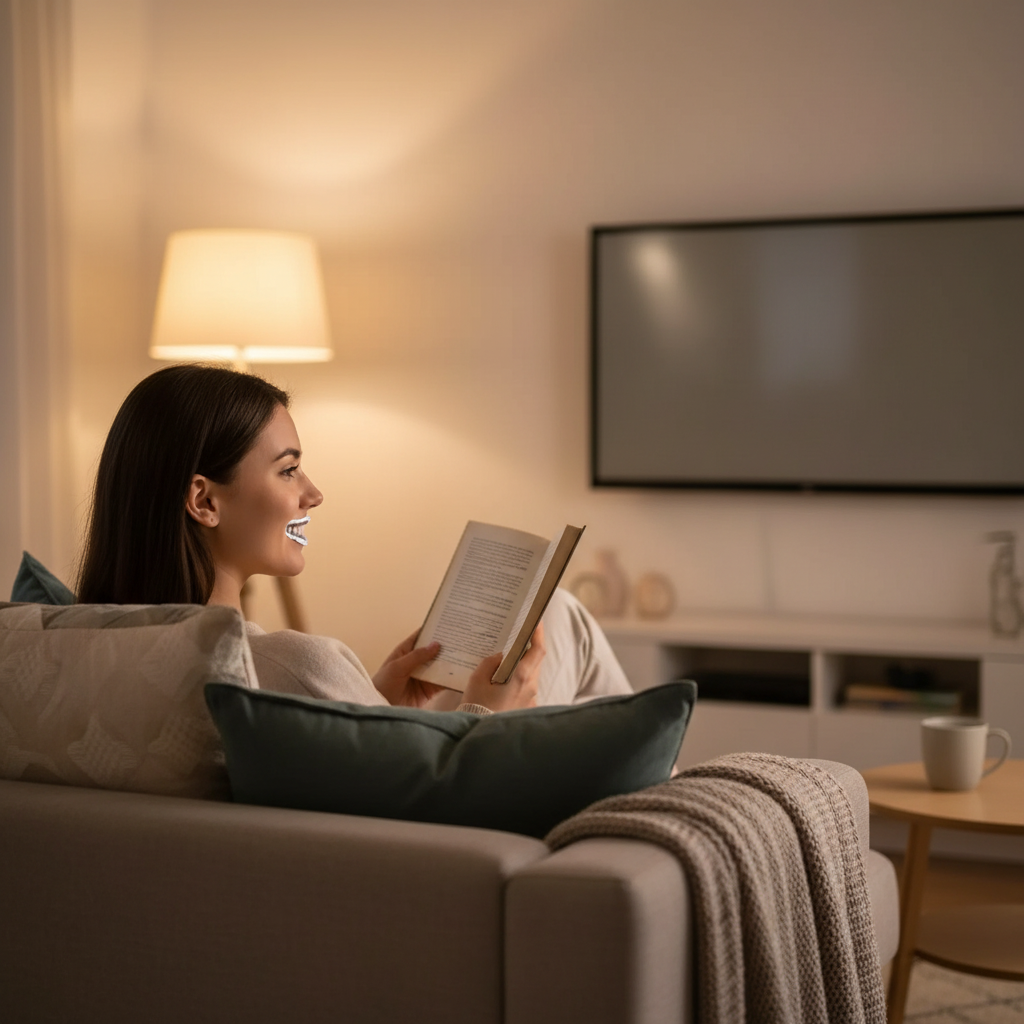 Purple Teeth Whitening Strips Brighten Tooth Remove Plaque Stain Cleaning Oral Hygiene Reduce Sensitivity Bleaching Dental Tools