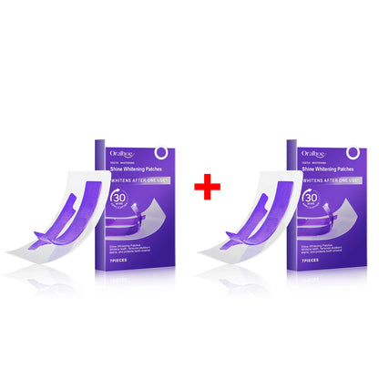 Purple Teeth Whitening Strips Brighten Tooth Remove Plaque Stain Cleaning Oral Hygiene Reduce Sensitivity Bleaching Dental Tools